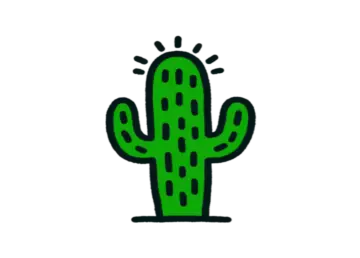 Easy Cactus Drawing Tutorial
