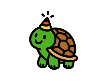 Easy Cute Turtle With Birthday Hat Drawing Tutorial
