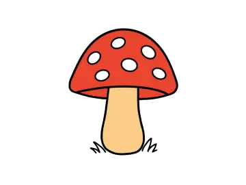 Easy Mushroom Drawing Tutorial